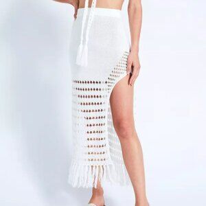 Devon Windsor Nikki Skirt White Crochet (Size Small, Brand New, NWT)